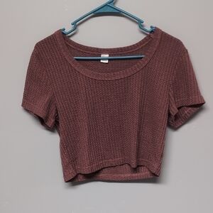 Women's Pink Crop Top